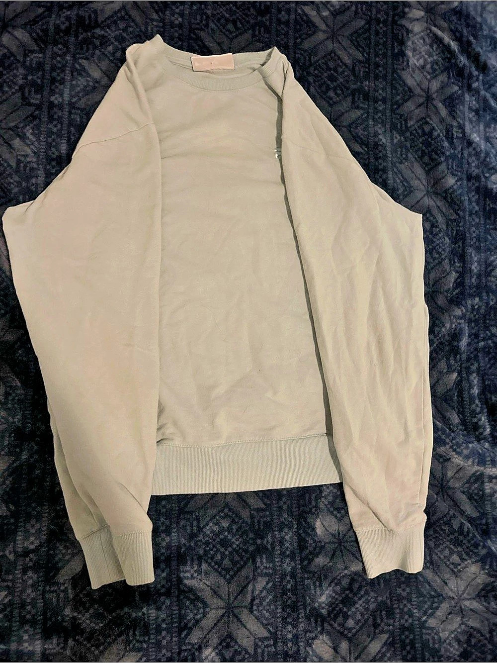 Fila Logo Sweatshirt in Baby Blue Size XL